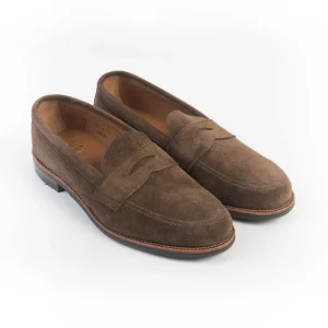 ALDEN - 6224L - Mocassino Sfoderato - Camoscio Dark Brown
