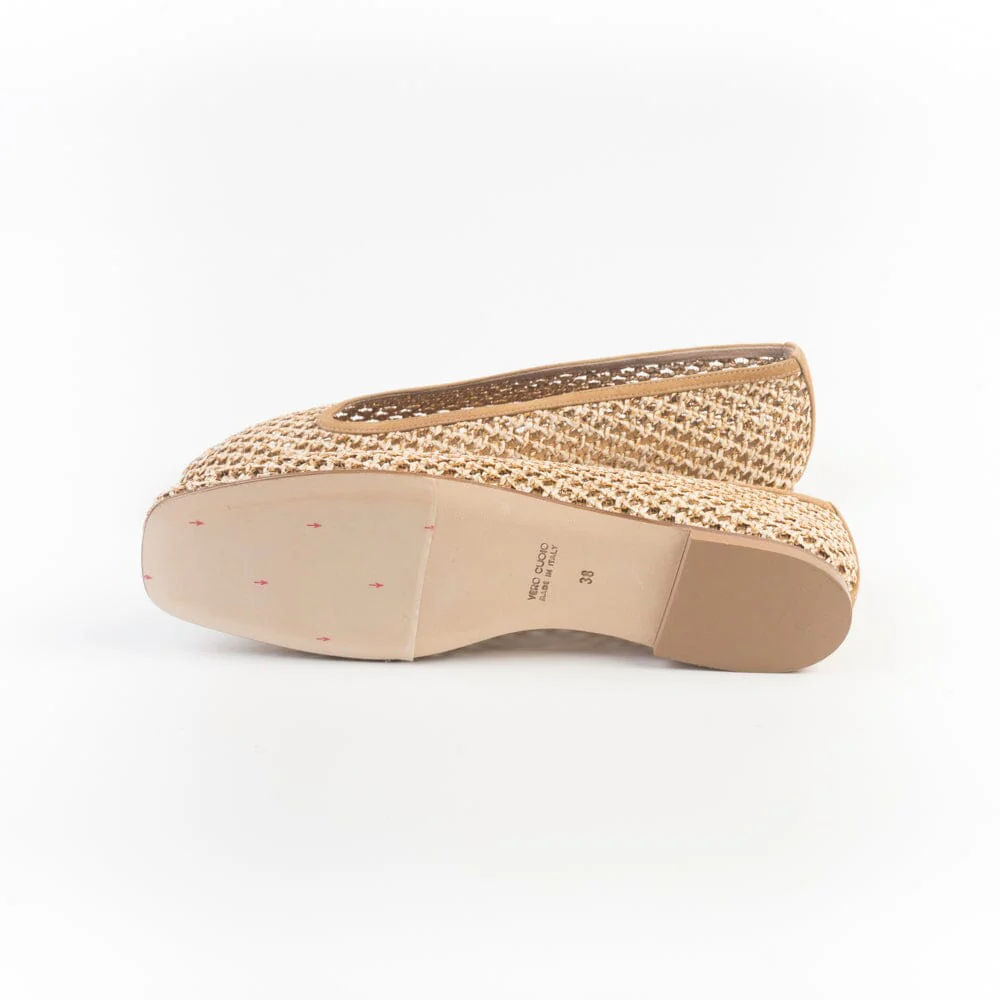 CHEVILLE - Ballerina - DELIA MC - Intrecciata Sabbia - immagine 6