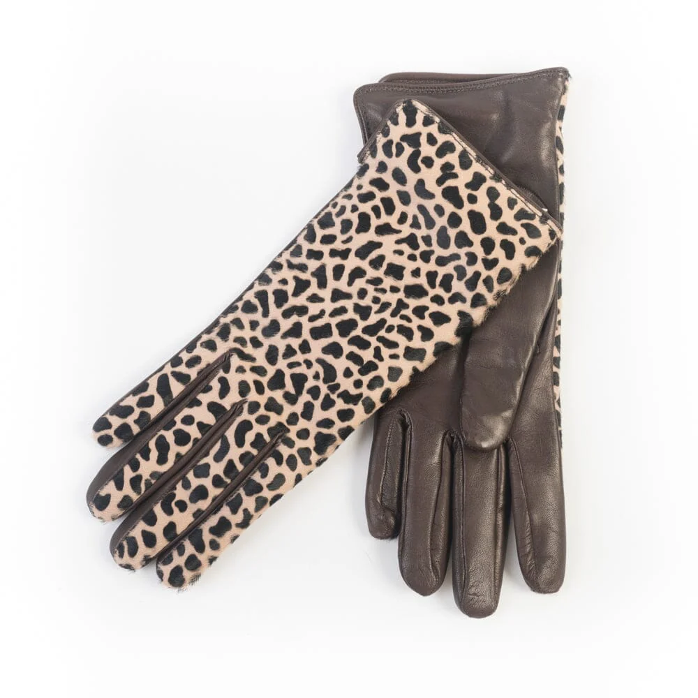 Cappellettoshop - Guanti - Cavallino - PL07 - Animalier marrone - immagine 2