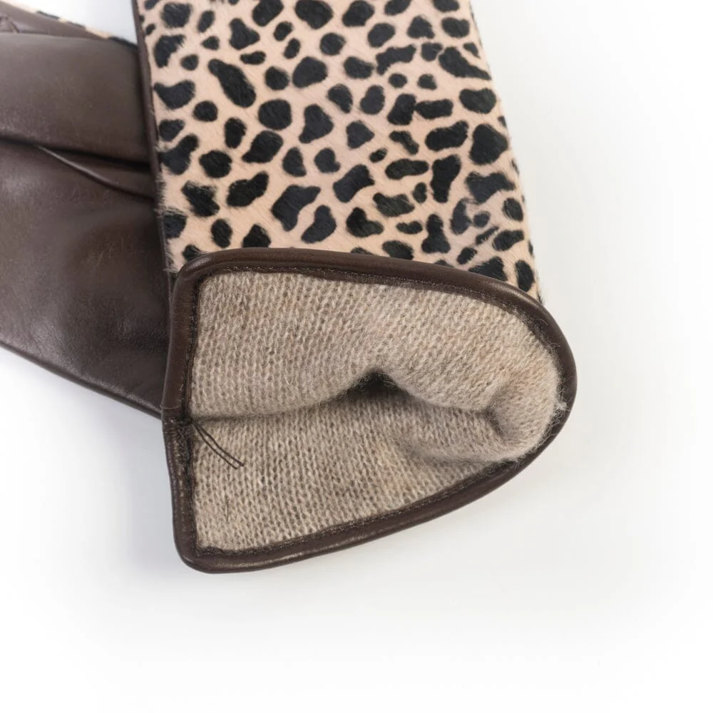 Cappellettoshop - Guanti - Cavallino - PL07 - Animalier marrone - immagine 3