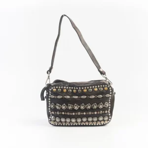 CAMPOMAGGI - Borsa a Spalla - Kate - Borchie Testa di Moro