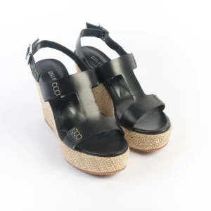 GUGLIELMO ROTTA - Sandali con Zeppa - Hastel nero