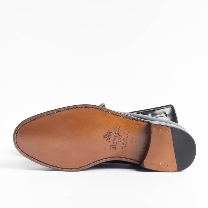 BERWICK 1707 - 8491 - Rois nero - Mocassino Nappine - Fondo Cuoio foderato - immagine 6