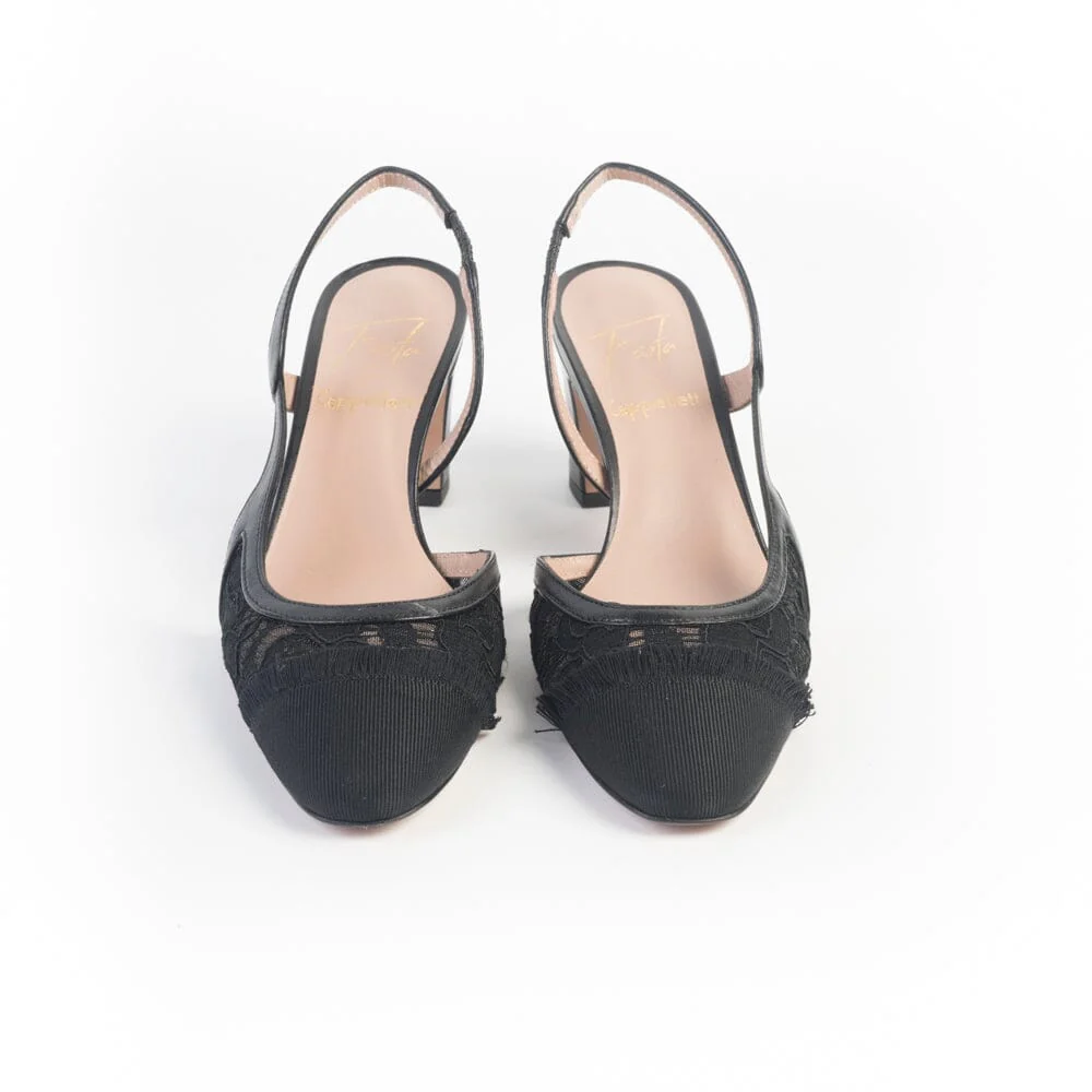 ROBERTO FESTA - Sling Back - Luciana - Pizzo Nero - immagine 3