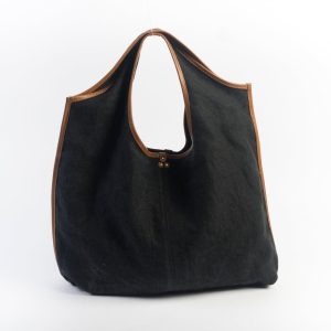 JEROME DREYFUSS - Borsa a spalla - Paco - Lino Nero