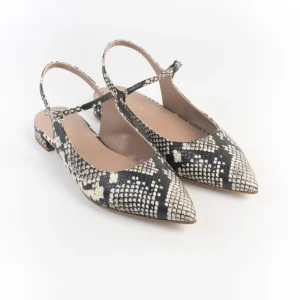 CHEVILLE - Sling Back - ALMA - Pitone Pietra