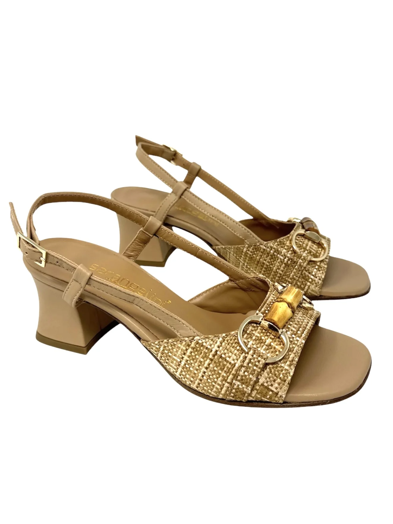 Sandalo con accessorio bambu' nappa - E5SZ60 - immagine 3
