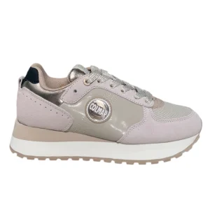 Sneaker beige in pelle scamosciata Colmar -TRAV085