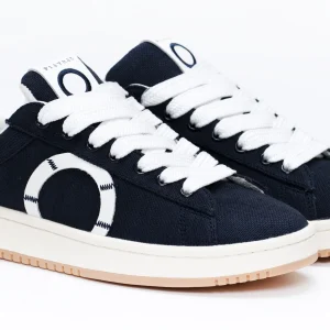 Sneakers SNATCH24 Uomo Navy in Canvas Tinto