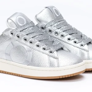Sneakers SNATCH24 Donna Silver in Canvas Spalmato