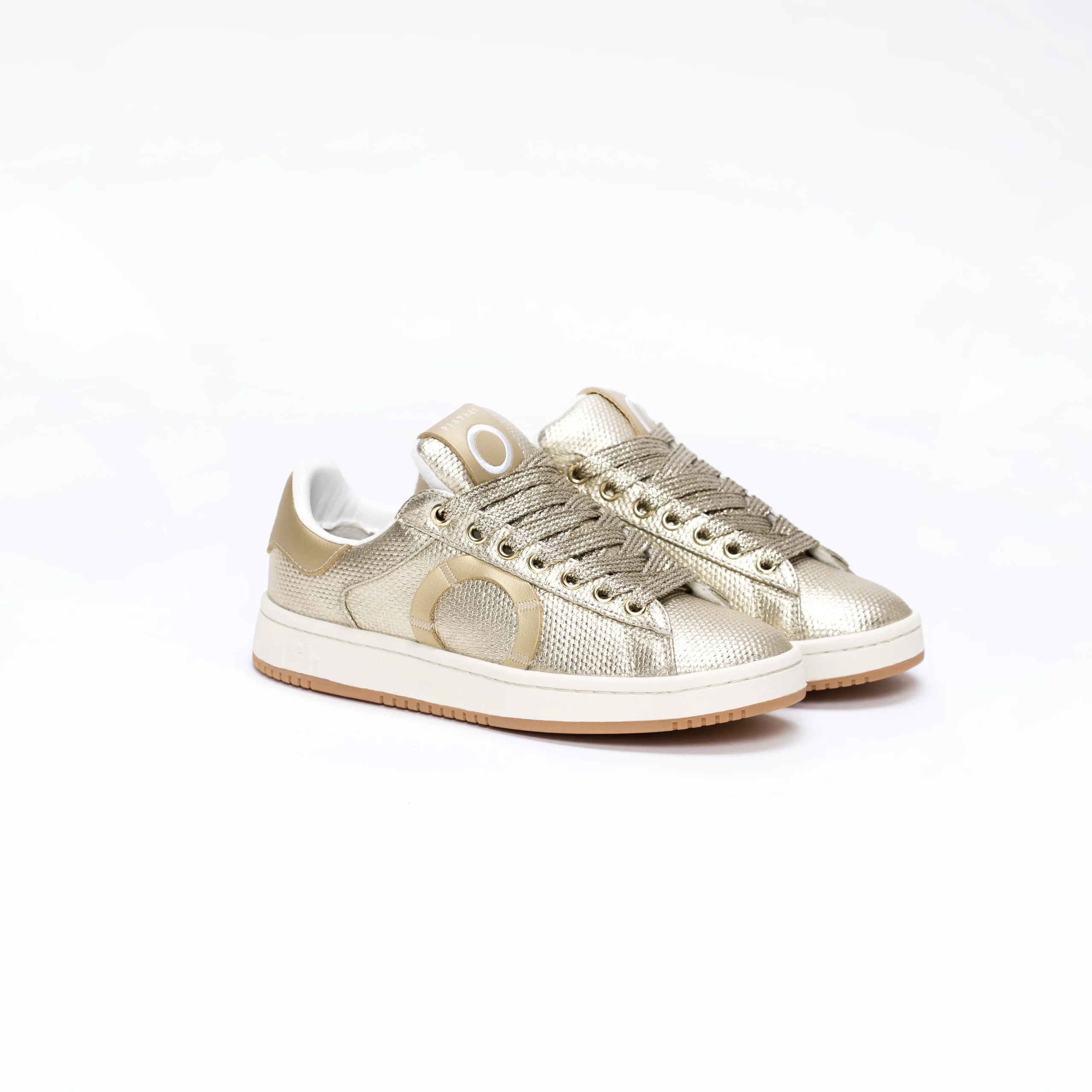 Sneakers SNATCH24 Donna Light Gold in Canvas Spalmato - immagine 3
