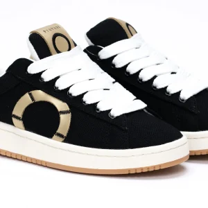 Sneakers SNATCH24 Donna Black in Canvas Tinto