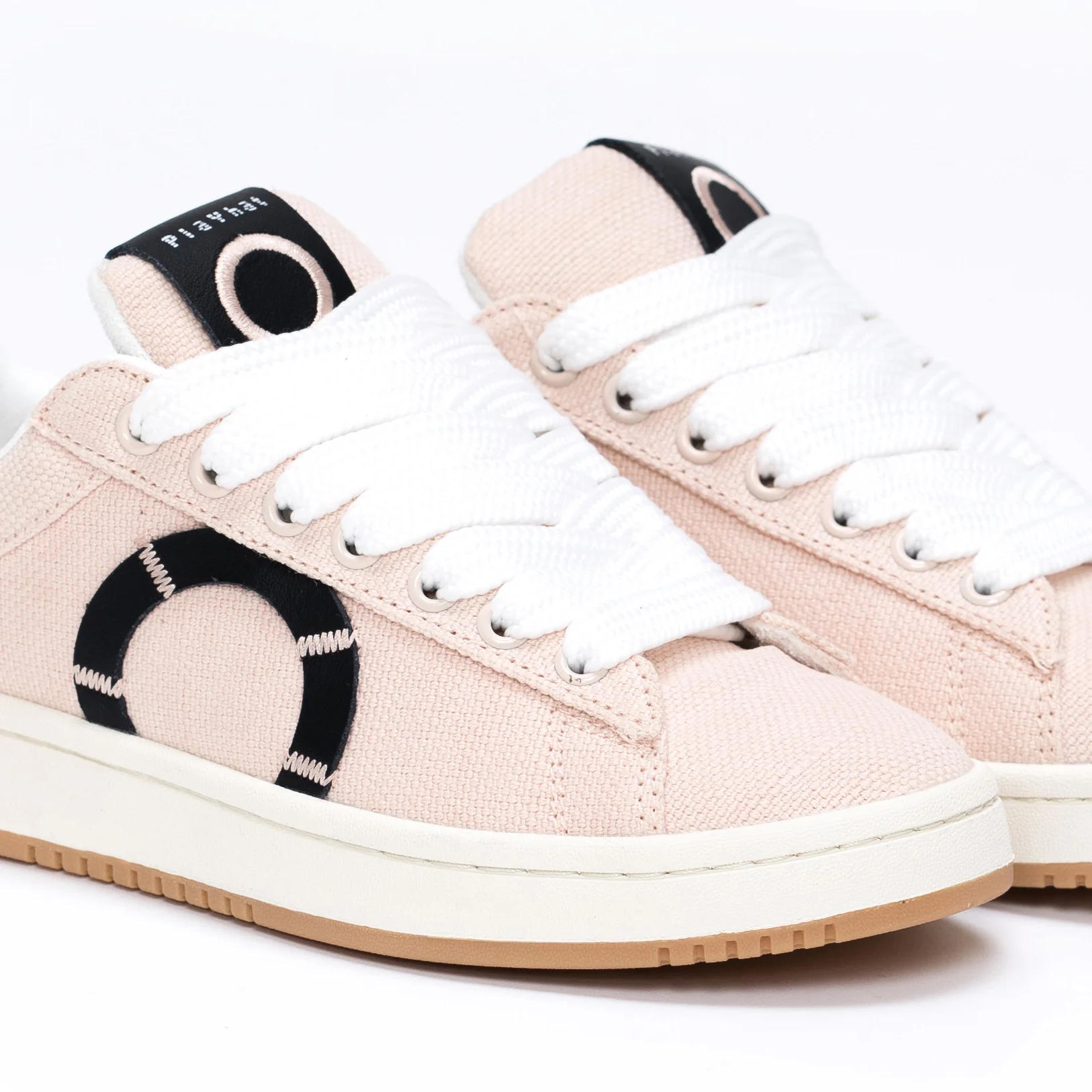 Sneakers SNATCH24 Donna Pale Pink in Canvas Tinto - immagine 2