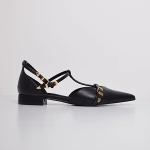 Ballerine con cinturini oro