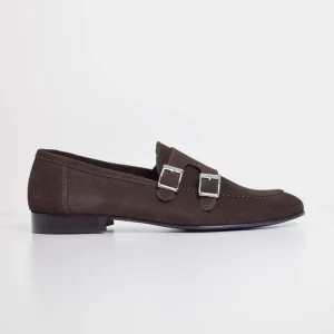 Mocassino Doppia Fibbia In Pelle