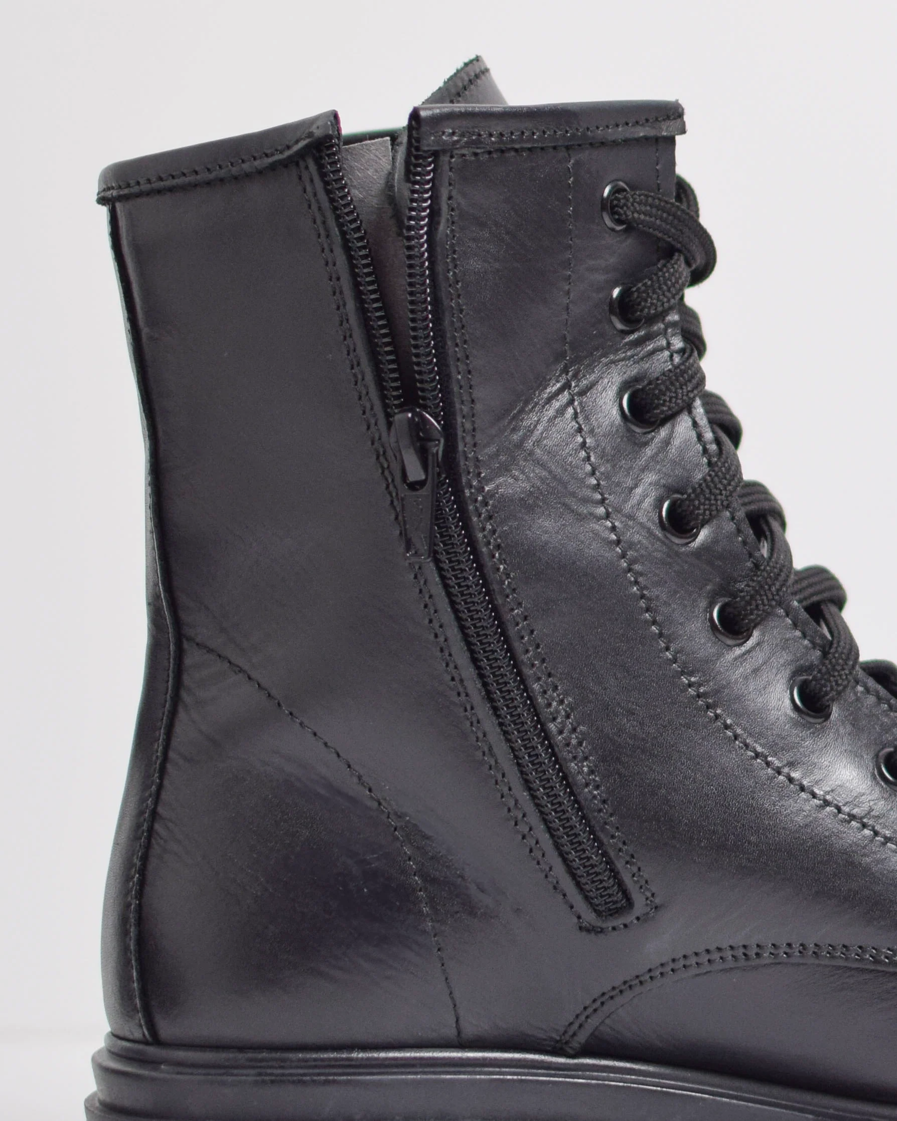 Anfibi In Pelle Con Cerniera - immagine 5