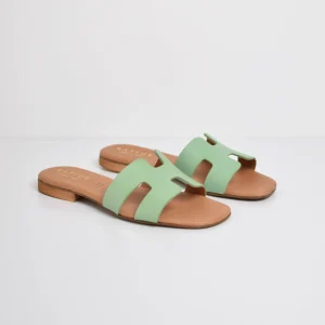 Ciabattine H in pelle