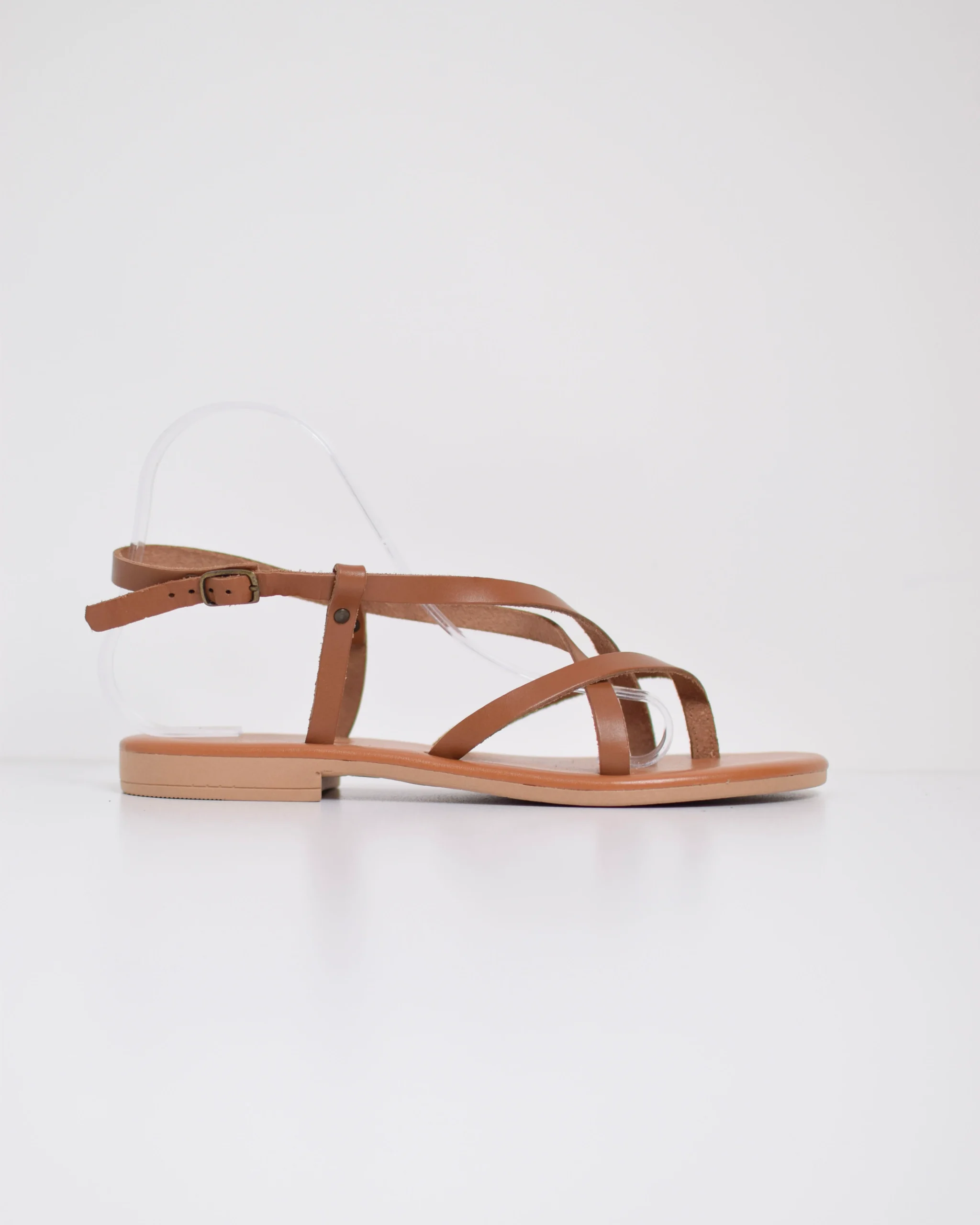 Sandalo cinturino in pelle