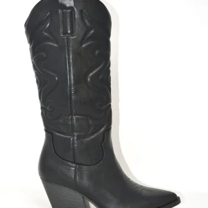 Texano ricamato nero -JH21