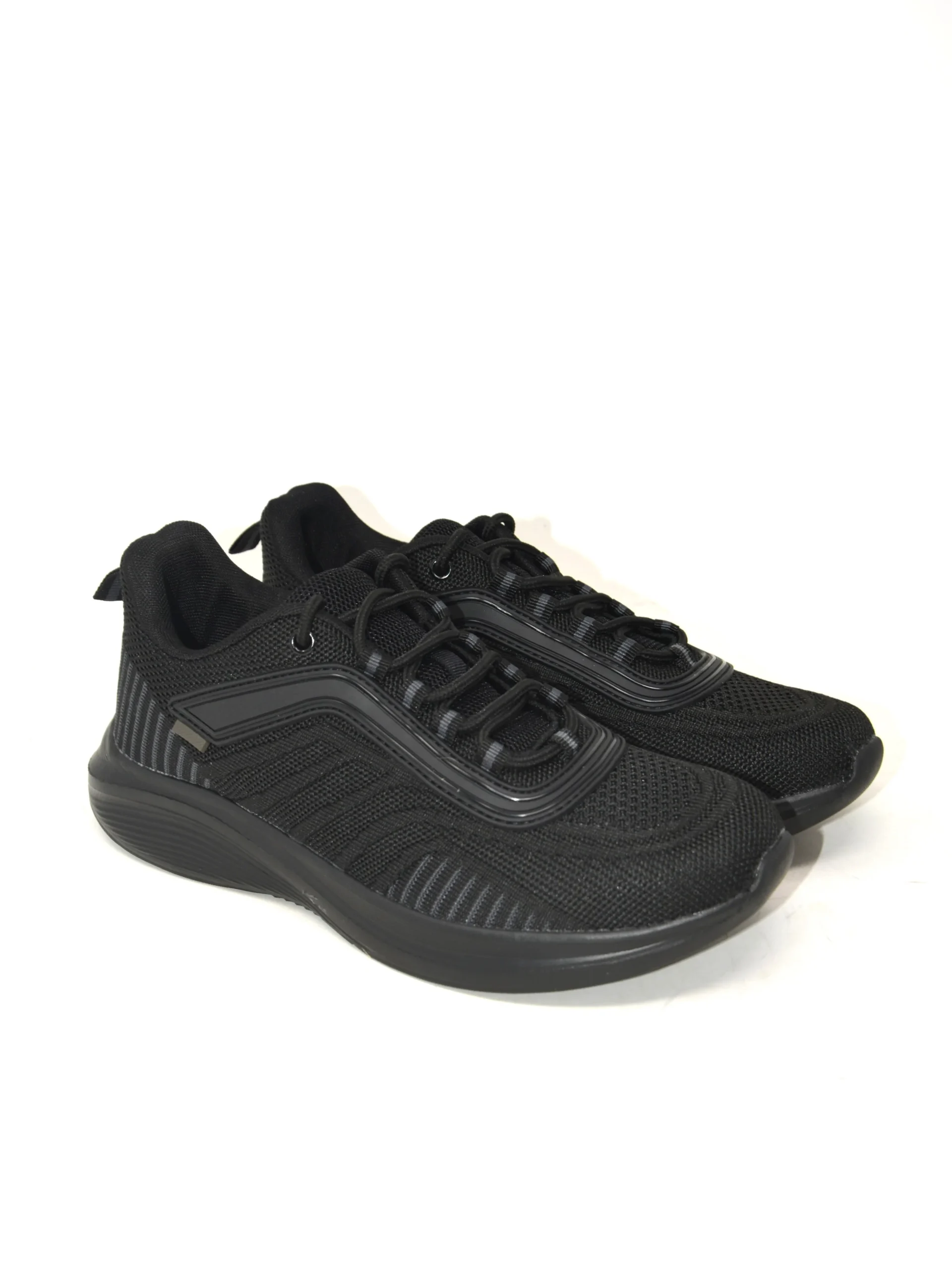 Sneaker uomo nera con lacci - 459 - immagine 4