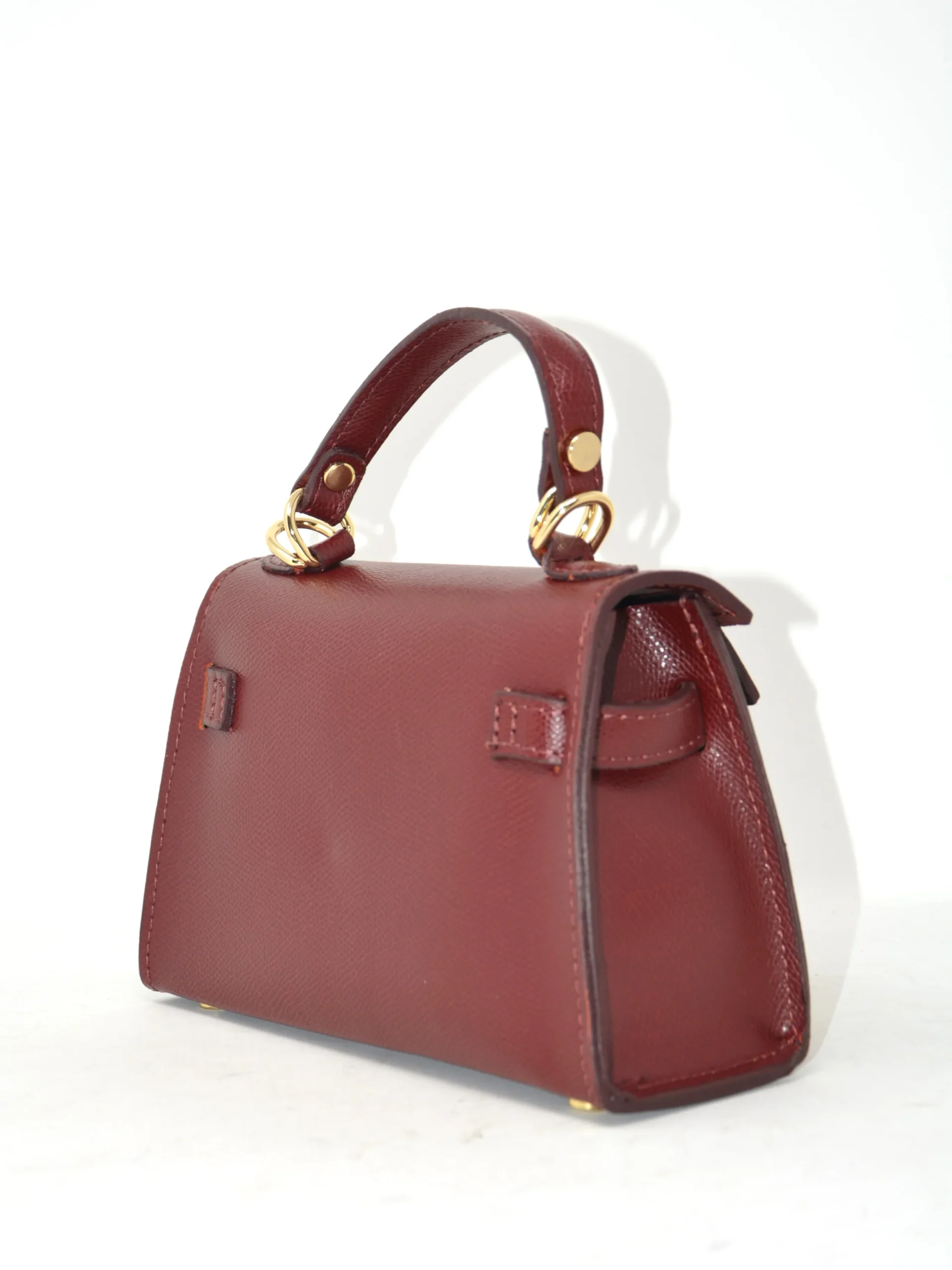 Mini bag in pelle con tracolla -5816 - immagine 5