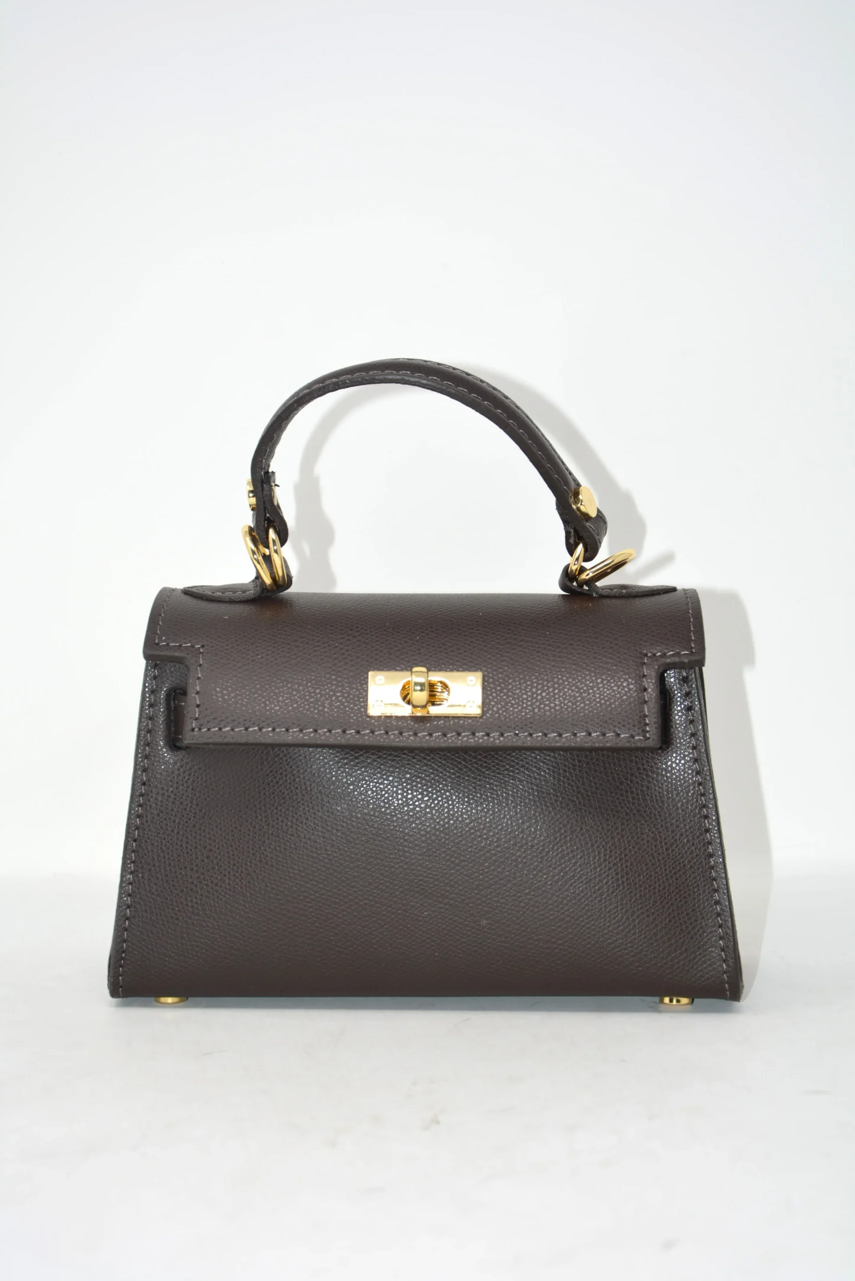 Mini bag in pelle con tracolla -5816 - immagine 7