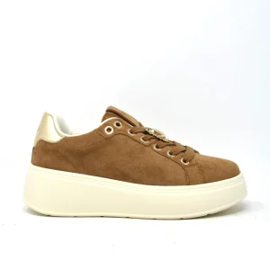 Sneaker camoscio camel -GB972