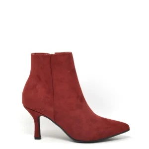 Tronchetto in camoscio rosso - A0806R