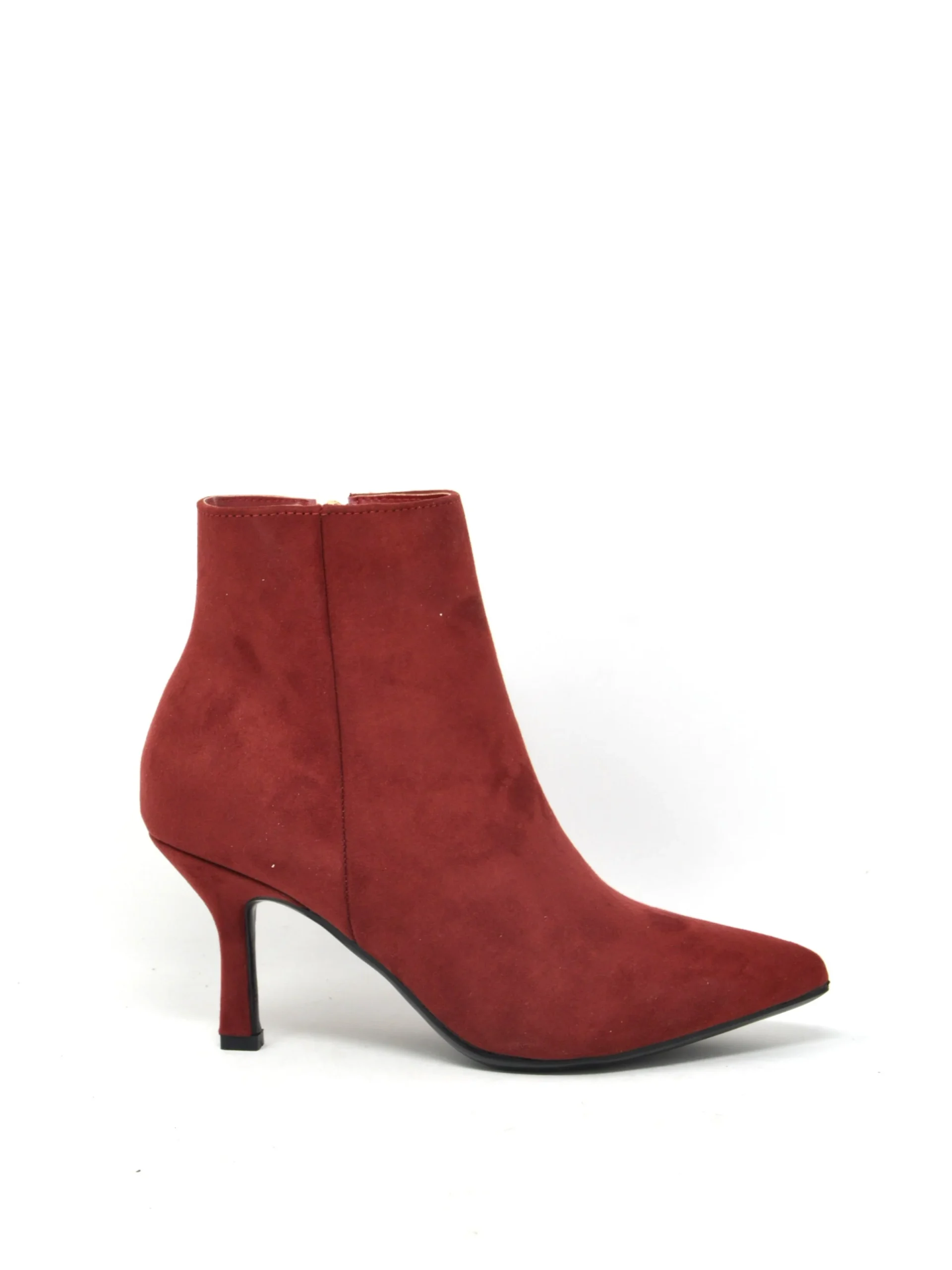 Tronchetto in camoscio rosso - A0806R - immagine 2