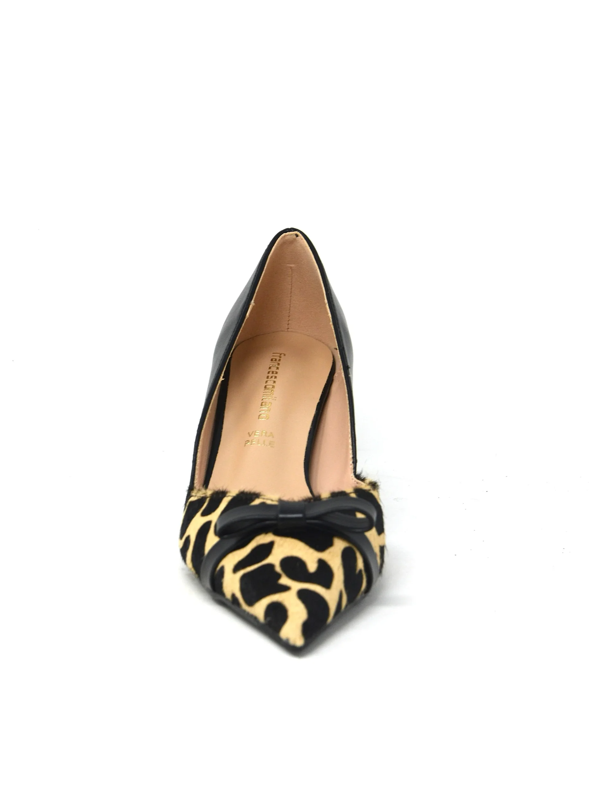 Decollete' in pelle animalier tacco 6.5 cm - H0801 - immagine 3