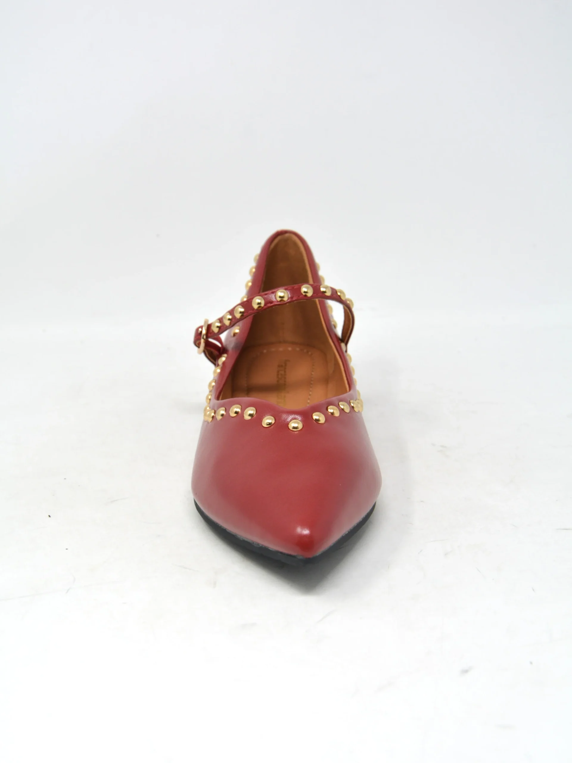 Ballerina sacchetto rossa con borchie - A0331 - immagine 3