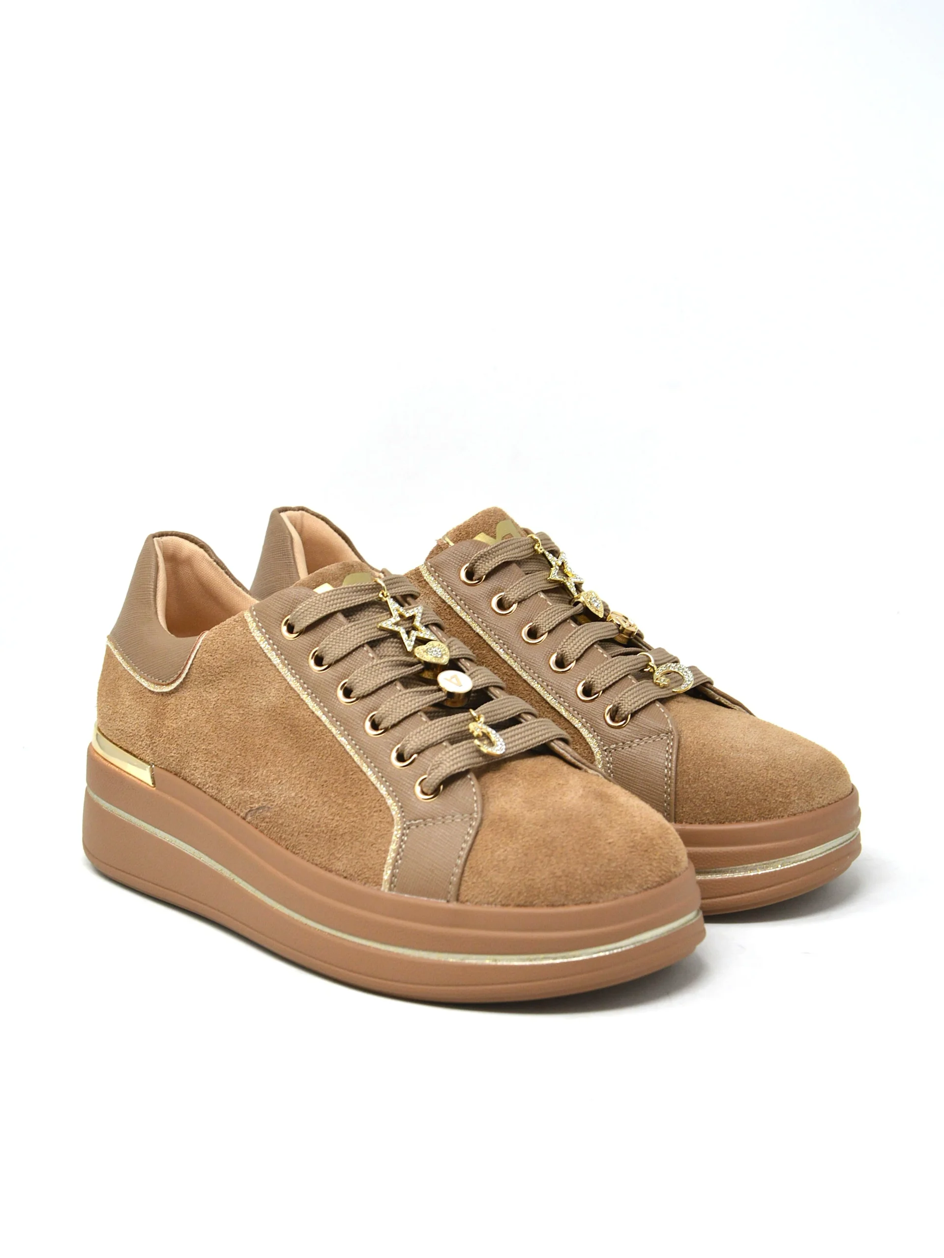 Sneaker camoscio taupe - 35480 - immagine 4