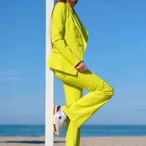 Pantalone zampetta lime Artigli - SOFIAGI