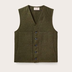 FILSON - Mackinaw Wool Vest FMGIL0011 - Forest Green