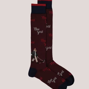 IN THE BOX - Calzini - Mr New York - Prugna