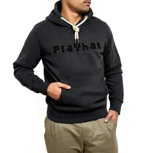 Felpa Uomo con cappuccio Nera