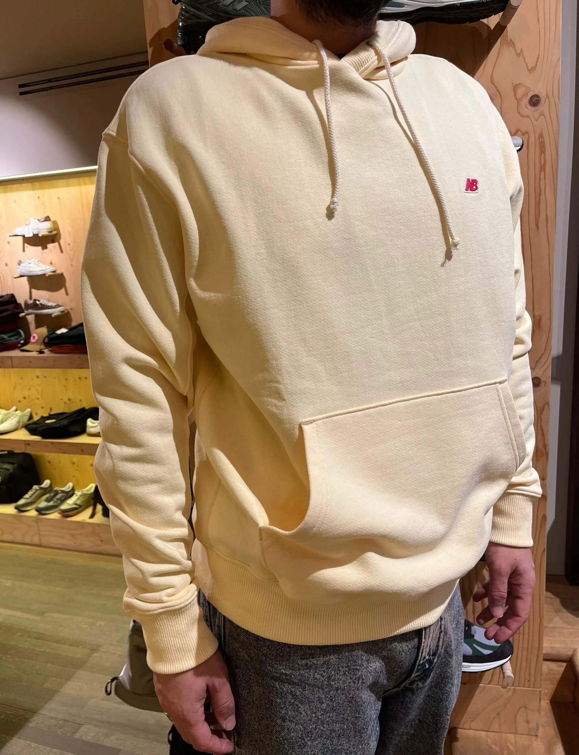 NEW BALANCE - Hoodie - 43546 - Gialla - immagine 3