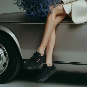 AUTRY -  AULW NA02 - Sneakers  Cristal Medalist - Suede Strass - Nera