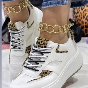 Scarpe da ginnastica Dubai Bianche/Leopardo