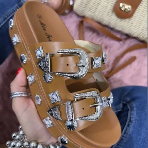 Sandalo Taormina Camel