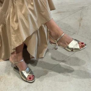 ANNA F. - Sandali con Tacco - 3742 - Platino