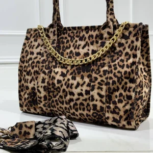 Pamela Leopard Beige - Borsa