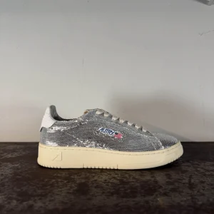 Autry sneakers ADLW TI05 sparkling argento bianco