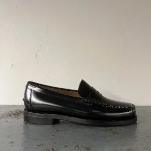 Sebago Classic Dan mocassini slip on black uomo