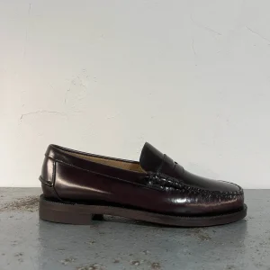 Sebago Classic Dan mocassini slip on brown burgundy