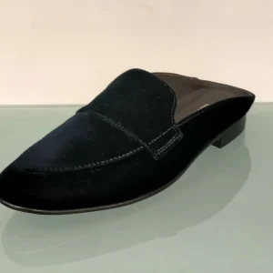 Sabot Mocassino Lonigro in velluto nero