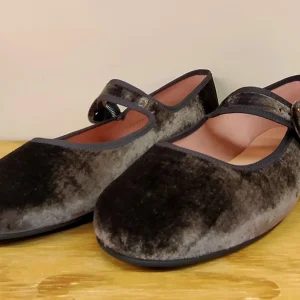 Ballerine PRETTY BALLERINAS 51552 in velluto grigio