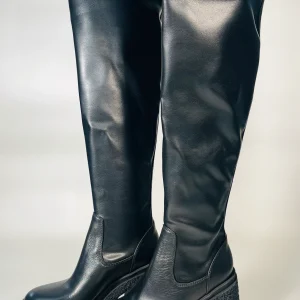 Stivali LONIGRO art. 8947 in ecopelle elasticizzata nera