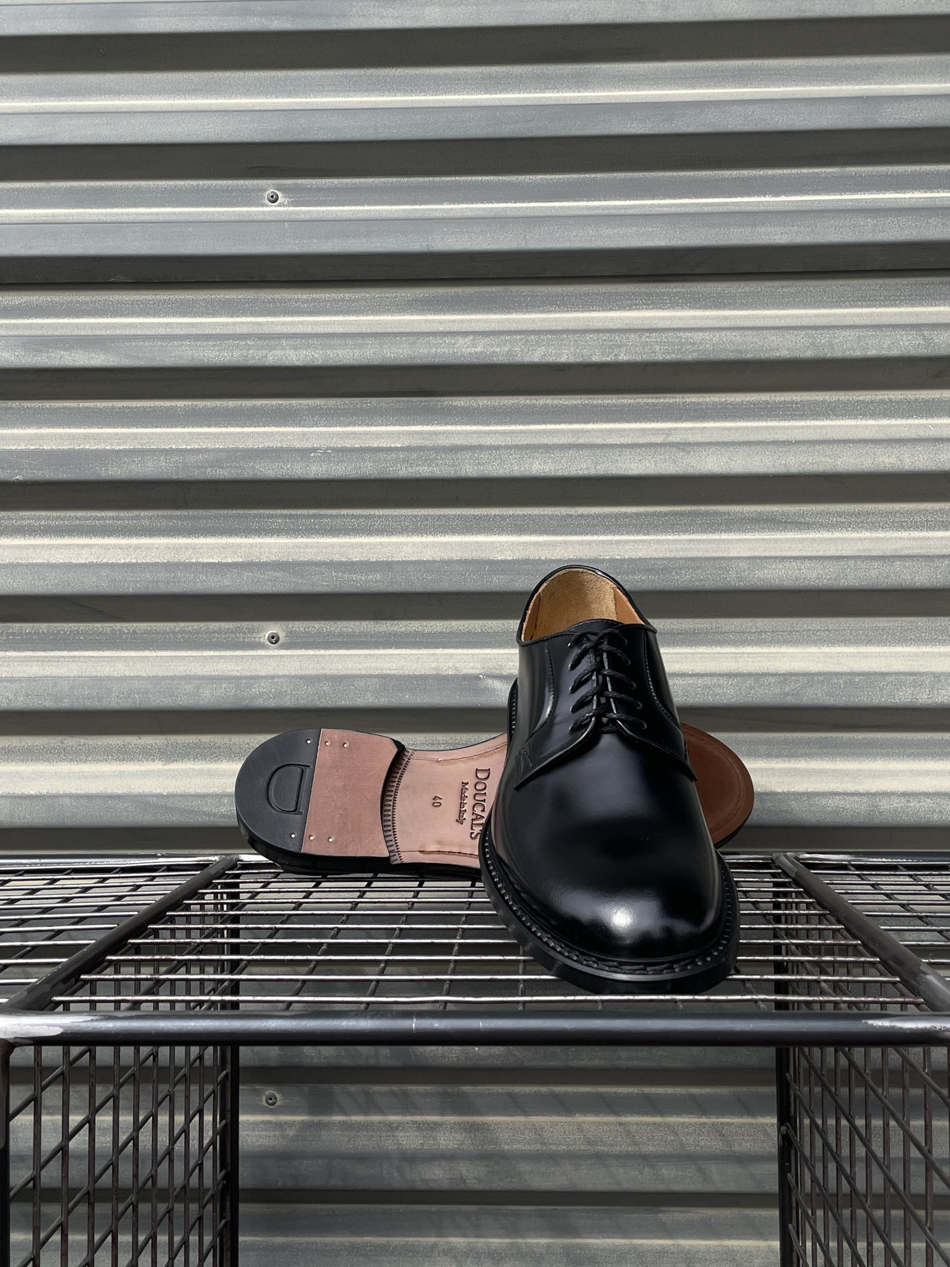 Doucal's scarpa stringata in pelle nera DU1385 - immagine 5