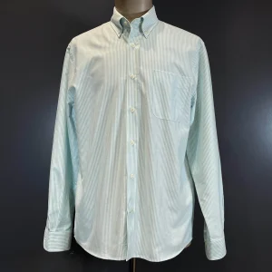 Sebago camicia botton down a righe green arctic white